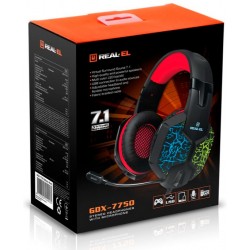 Навушники REAL-EL GDX-7750 Surround 7.1 Black/Red USB (GDX-7750)