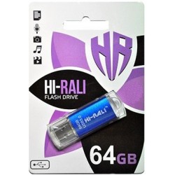 USB флеш-накопичувач 64GB Hi-Rali Rocket Series Blue (HI-64GBVCBL) USB флеш-накопичувач 64GB Hi-Rali Rocket Series Blue (HI-64GBVCBL)