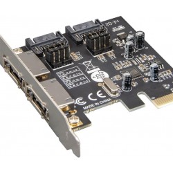 Контролер Frime ASM1061 (ECF-PCIEto2.2SATAIII.LP) PCI-E-2xеSATA+2xSATA III