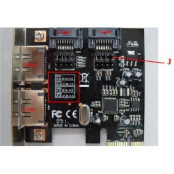 Контролер Frime ASM1061 (ECF-PCIEto2.2SATAIII.LP) PCI-E-2xеSATA+2xSATA III