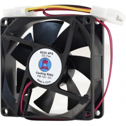 Кулер до корпусу Cooling Baby 8025 4PS Black, 80x80x25мм