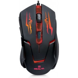 Миша REAL-EL RM-520 Gaming USB Black (EL123200020)