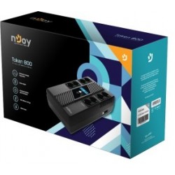 ДБЖ nJoy Token 800 (480 Вт), 8x Schuko (UPCSBLS680TTOAZ01B) ДБЖ nJoy Token 800 (480 Вт), 8x Schuko (UPCSBLS680TTOAZ01B)