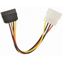 Перехідник живлення Molex (F) - SATA (M), 15 см, Cablexpert (CC-SATA-PS-M)