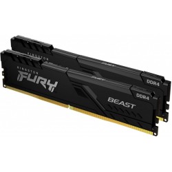 Пам'ять 16GB x2 (32GB kit) DDR4 3600MHz Kingston Fury Beast Black (KF436C18BBK2/32)