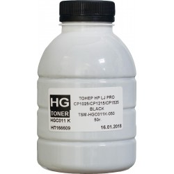 Тонер HG (HP CLJ CP1025, M175/275, Canon LBP-7010K/7018K) 50 г Black (TSM-HGC011K-050) Тонер HG (HP CLJ CP1025, M175/275, Canon LBP-7010K/7018K) 50 г Black (TSM-HGC011K-050)