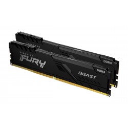 Пам'ять 16GB x2 (32GB kit) DDR4 3200MHz Kingston Fury Beast Black (KF432C16BBK2/32)