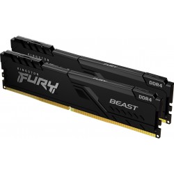 Пам'ять 32GB x2 (64GB kit) DDR4 3200MHz Kingston Fury Beast Black (KF432C16BBK2/64)