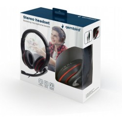 Навушники Gembird MHS-03 Black/Red (MHS-03-BKRD) Навушники Gembird MHS-03 Black/Red (MHS-03-BKRD)