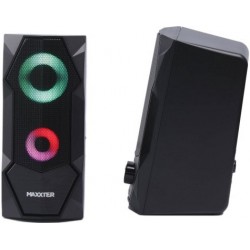 Акустика 2.0 Maxxter CSP-U002RGB Black USB RGB Акустика 2.0 Maxxter CSP-U002RGB Black USB RGB