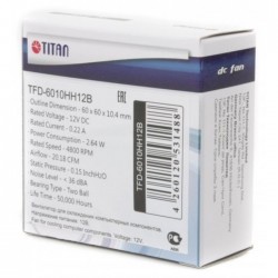 Кулер до корпусу Titan Black, 60 mm (TFD-6010HH12B) Кулер до корпусу Titan Black, 60 mm (TFD-6010HH12B)