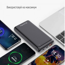 Зовнішній акумулятор ColorWay 10000 mAh (CW-PB100LPG3BK-PD)