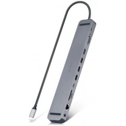 Концентратор USB REAL-EL CQ-1000 Space Grey, USB3.0х3/USB-C/HDMI/VGA/RJ45/SD/TF/3.5 mm audio (EL123110005) Концентратор USB REAL-EL CQ-1000 Space Grey, USB3.0х3/USB-C/HDMI/VGA/RJ45/SD/TF/3.5 mm audio (EL123110005)