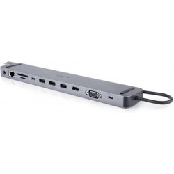 Концентратор USB REAL-EL CQ-1000 Space Grey, USB3.0х3/USB-C/HDMI/VGA/RJ45/SD/TF/3.5 mm audio (EL123110005) Концентратор USB REAL-EL CQ-1000 Space Grey, USB3.0х3/USB-C/HDMI/VGA/RJ45/SD/TF/3.5 mm audio (EL123110005)