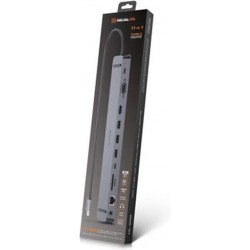 Концентратор USB REAL-EL CQ-1000 Space Grey, USB3.0х3/USB-C/HDMI/VGA/RJ45/SD/TF/3.5 mm audio (EL123110005) Концентратор USB REAL-EL CQ-1000 Space Grey, USB3.0х3/USB-C/HDMI/VGA/RJ45/SD/TF/3.5 mm audio (EL123110005)