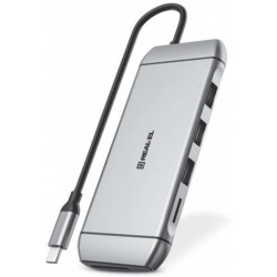Концентратор USB REAL-EL CQ-900 Space Grey, 3xUSB3.0, RJ-45, HDMI, VGA, SD/miniSD Концентратор USB REAL-EL CQ-900 Space Grey, 3xUSB3.0, RJ-45, HDMI, VGA, SD/miniSD