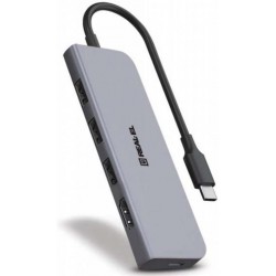 Концентратор USB REAL-EL CQ-700 Space Grey, 3xUSB3.0, HDMI, USB-C (EL123110002) Концентратор USB REAL-EL CQ-700 Space Grey, 3xUSB3.0, HDMI, USB-C (EL123110002)