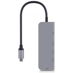 Концентратор USB REAL-EL CQ-700 Space Grey, 3xUSB3.0, HDMI, USB-C (EL123110002) Концентратор USB REAL-EL CQ-700 Space Grey, 3xUSB3.0, HDMI, USB-C (EL123110002)
