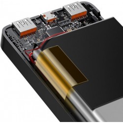 Зовнішній акумулятор Baseus Bipow Digital Display 20W Black 2xUSB 30000 mAh (PPDML-N01)
