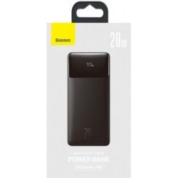 Зовнішній акумулятор Baseus Bipow Digital Display 20W Black 2xUSB 30000 mAh (PPDML-N01)