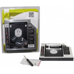 Кішеня-адаптер 1stCharger, Black, 9.5 мм, для SATA 2.5", алюмінієвий корпус (HDC1ST950-1) Кішеня-адаптер 1stCharger, Black, 9.5 мм, для SATA 2.5", алюмінієвий корпус (HDC1ST950-1)
