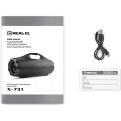 Акустика 2.0 REAL-EL X-731 Black (EL121600015) Акустика 2.0 REAL-EL X-731 Black (EL121600015)