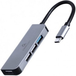 Концентратор USB Cablexpert UHB-U3P1U2P3-01 Grey, 1 х USB 3.1 Gen1 (5 Gbps), 3 х USB 2.0 Концентратор USB Cablexpert UHB-U3P1U2P3-01 Grey, 1 х USB 3.1 Gen1 (5 Gbps), 3 х USB 2.0