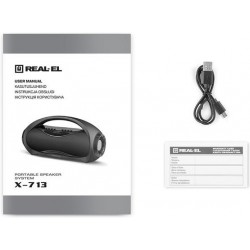 Акустика 2.0 REAL-EL X-713 Black (EL121600014) Акустика 2.0 REAL-EL X-713 Black (EL121600014)