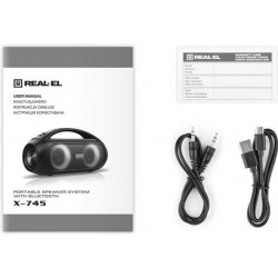 Акустика 2.0 REAL-EL X-745 Black (EL121600012) Акустика 2.0 REAL-EL X-745 Black (EL121600012)