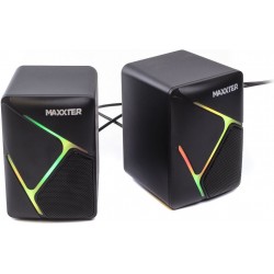 Акустика 2.0 Maxxter CSP-U004RGB Black RGB Акустика 2.0 Maxxter CSP-U004RGB Black RGB