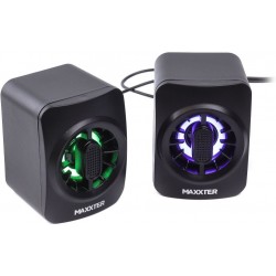 Акустика 2.0 Maxxter CSP-U005RGB Black RGB (CSP-U005RGB) Акустика 2.0 Maxxter CSP-U005RGB Black RGB (CSP-U005RGB)