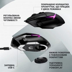 Миша Logitech G502 X Plus Black Wireless (910-006162) Миша Logitech G502 X Plus Black Wireless (910-006162)