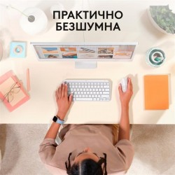 Мышь Logitech Lift for Mac Vertical Ergonomic White USB Wireless (910-006477)