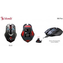 Миша A4Tech Bloody R80 Plus Skul Black Wireless+USB