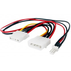 Кабель Cablexpert CC-PSU-5 для кулерів 12В, 3pin - molex (4pin) Кабель Cablexpert CC-PSU-5 для кулерів 12В, 3pin - molex (4pin)