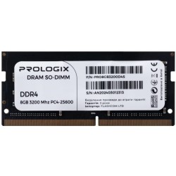 Пам'ять SO-DIMM 8GB DDR4 3200MHz PrologiX (PRO8GB3200D4S) Пам'ять SO-DIMM 8GB DDR4 3200MHz PrologiX (PRO8GB3200D4S)