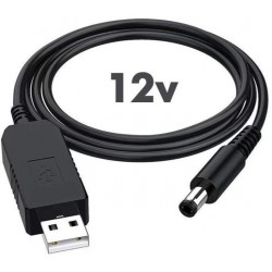 Перехідник живлення 5V to 12V від павербанку до роутера 5.5*2.1 Перехідник живлення 5V to 12V від павербанку до роутера 5.5*2.1