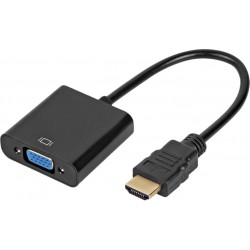 Перехідник HDMI на VGA 10cm, black