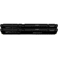Пам'ять 8GB x2 (16GB kit) DDR5 5600MHz Kingston Fury Beast Black (KF556C40BBK2-16)