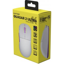 Миша Hator Quasar 2 Ultra 4K Wireless White/Lilac (HTM571WL) Миша Hator Quasar 2 Ultra 4K Wireless White/Lilac (HTM571WL)