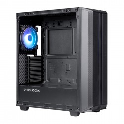 Корпус PrologiX E122 Tempered Glass&Mesh Black (E122 Black) Корпус PrologiX E122 Tempered Glass&Mesh Black (E122 Black)