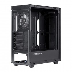 Корпус PrologiX E122 Tempered Glass&Mesh Black (E122 Black) Корпус PrologiX E122 Tempered Glass&Mesh Black (E122 Black)