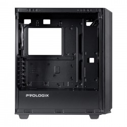 Корпус PrologiX E122 Tempered Glass&Mesh Black (E122 Black) Корпус PrologiX E122 Tempered Glass&Mesh Black (E122 Black)