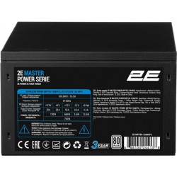 Блок живлення 2E 750W Master Power Black 80 Plus (2E-MP750-120APFC) Блок живлення 2E 750W Master Power Black 80 Plus (2E-MP750-120APFC)