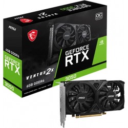 Відеокарта MSI GF RTX 3050 Ventus 2X E 6G OC 6GB DDR6 96bit (RTX 3050 VENTUS 2X E 6G OC) Відеокарта MSI GF RTX 3050 Ventus 2X E 6G OC 6GB DDR6 96bit (RTX 3050 VENTUS 2X E 6G OC)