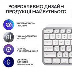 Клавіатура Logitech MX Keys S Pale Grey (920-011588) Клавіатура Logitech MX Keys S Pale Grey (920-011588)