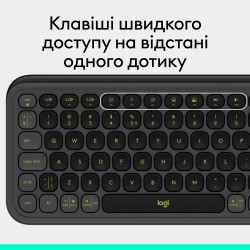 Клавіатура Logitech Pop Icon Keys Graphite (920-013157)