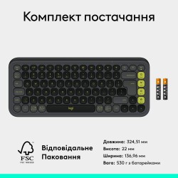 Клавіатура Logitech Pop Icon Keys Graphite (920-013157)