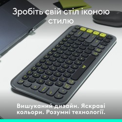 Клавіатура Logitech Pop Icon Keys Graphite (920-013157)