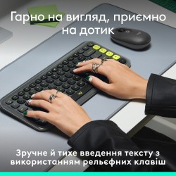 Клавіатура Logitech Pop Icon Keys Graphite (920-013157)